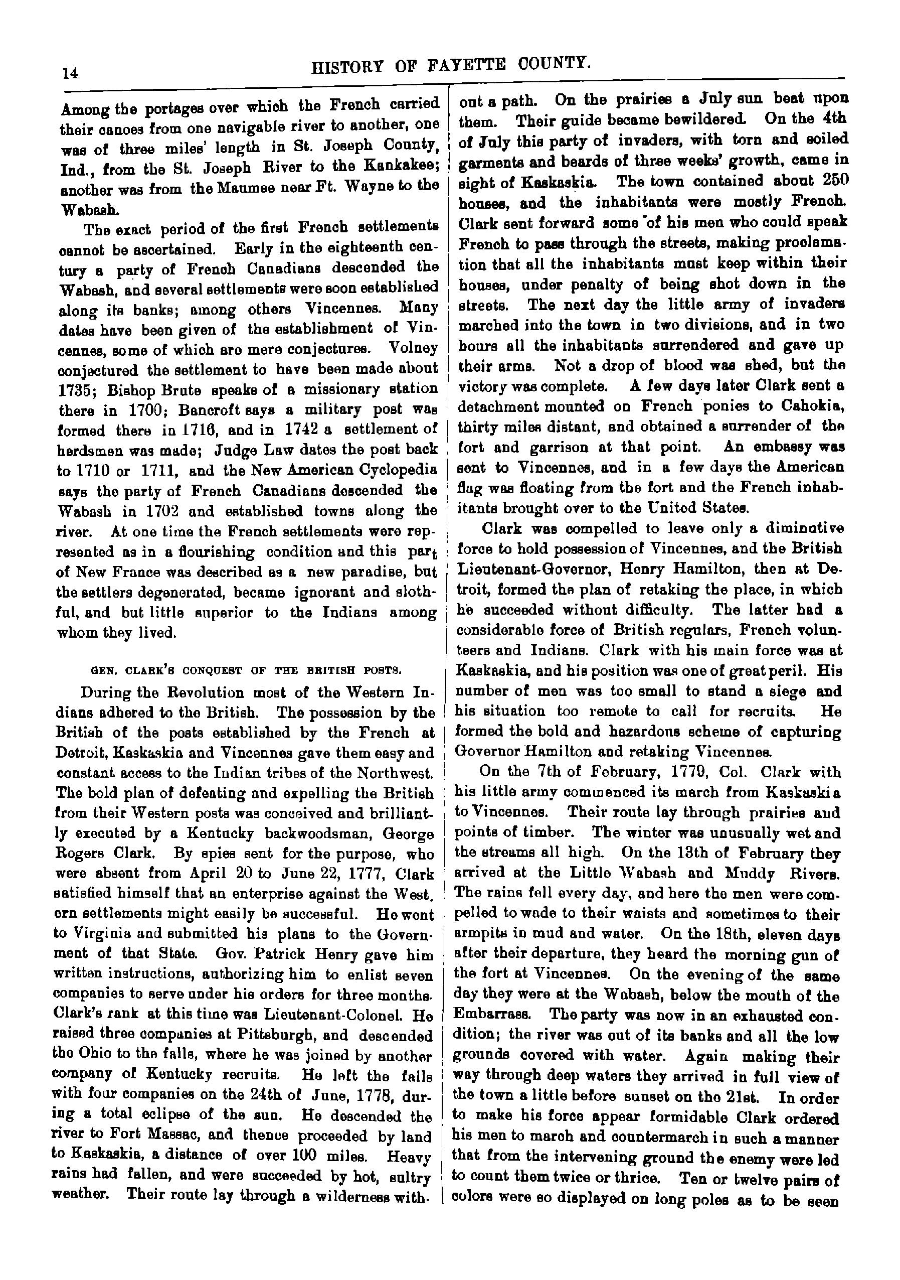 History of Fayette County Indiana - Page 14