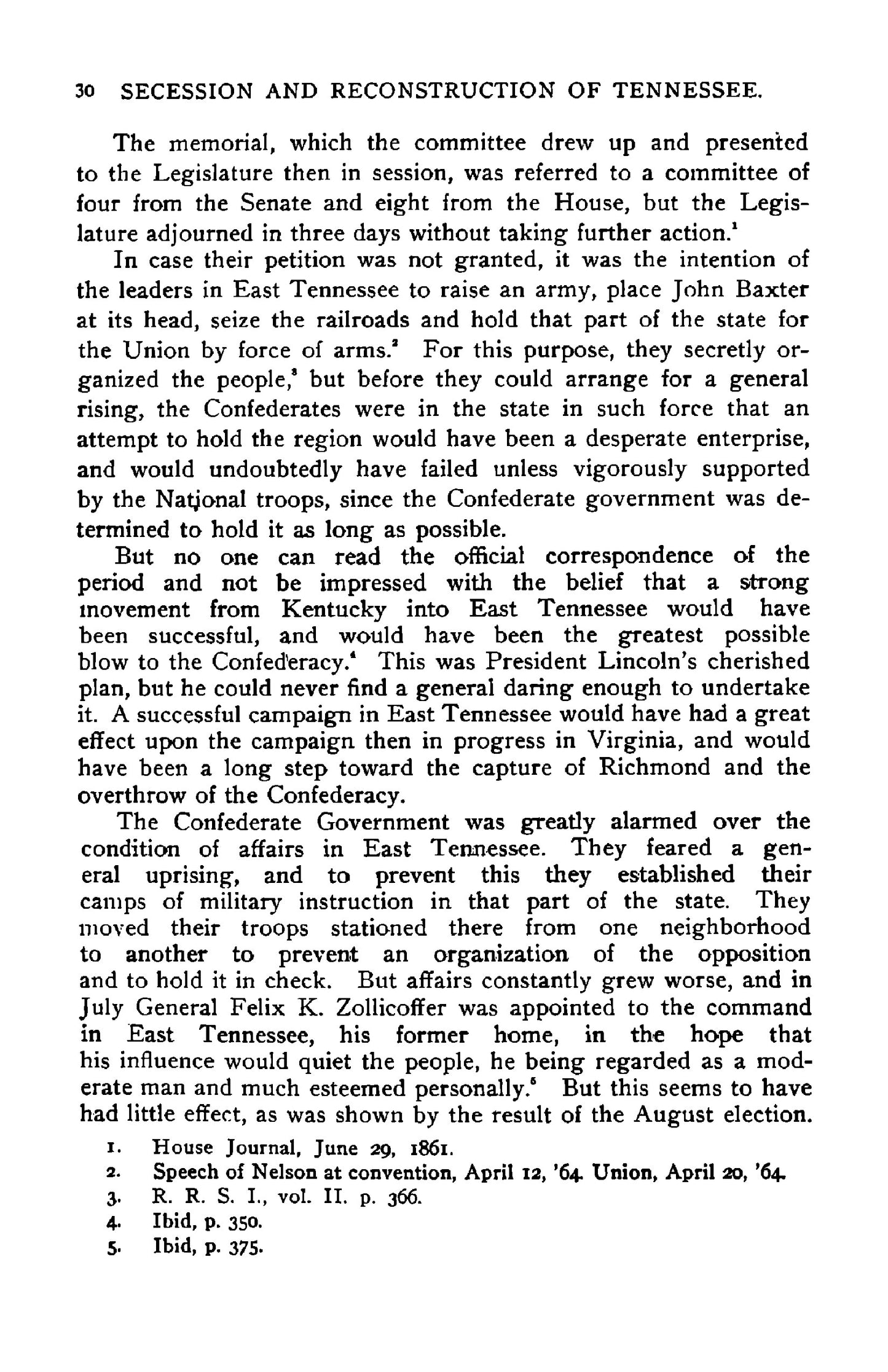 The Secession and Reconstruction of Tennessee - Page 32