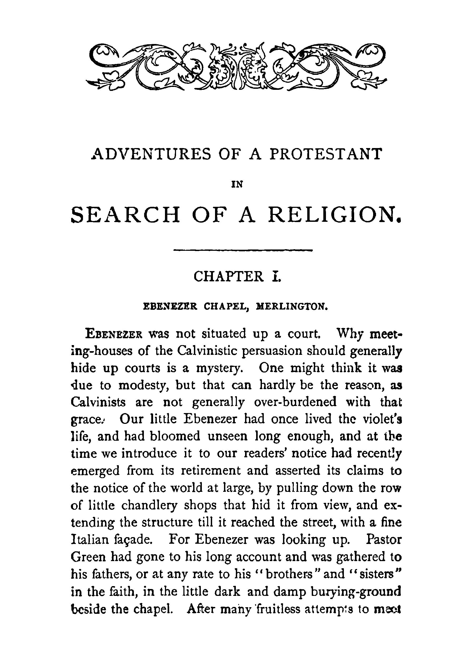 The Adventures of a Protestant in Search of a Religion - Page 17