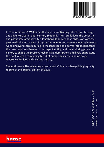 The Antiquary - Back Cover