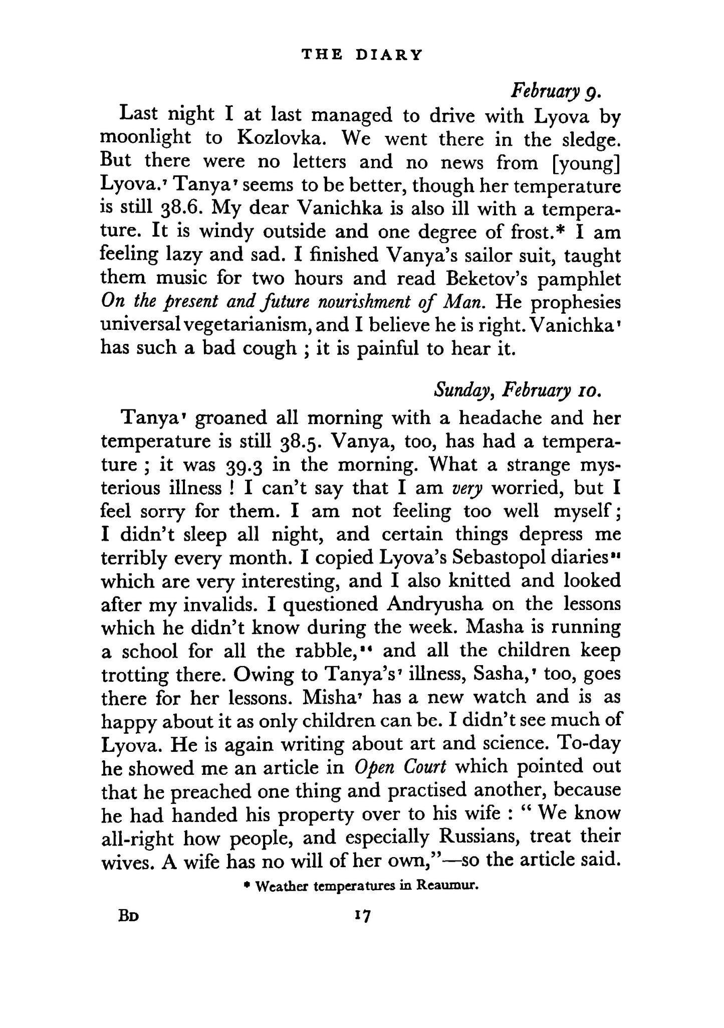 The Countess Tolstoy's Later Diary - Page 19
