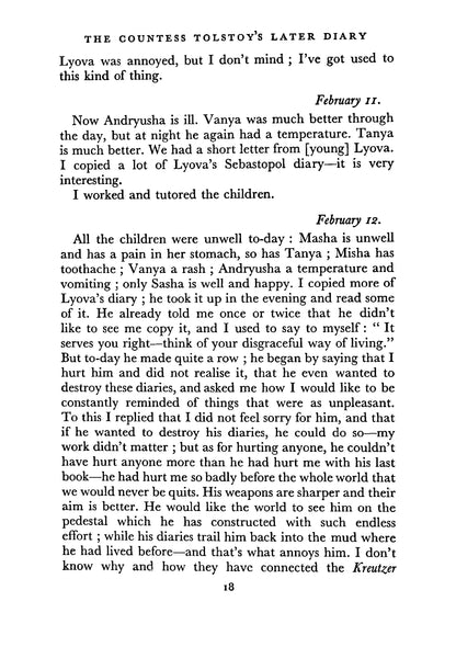 The Countess Tolstoy's Later Diary - Page 20