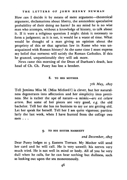 Letters of John Henry Newman - Page 48