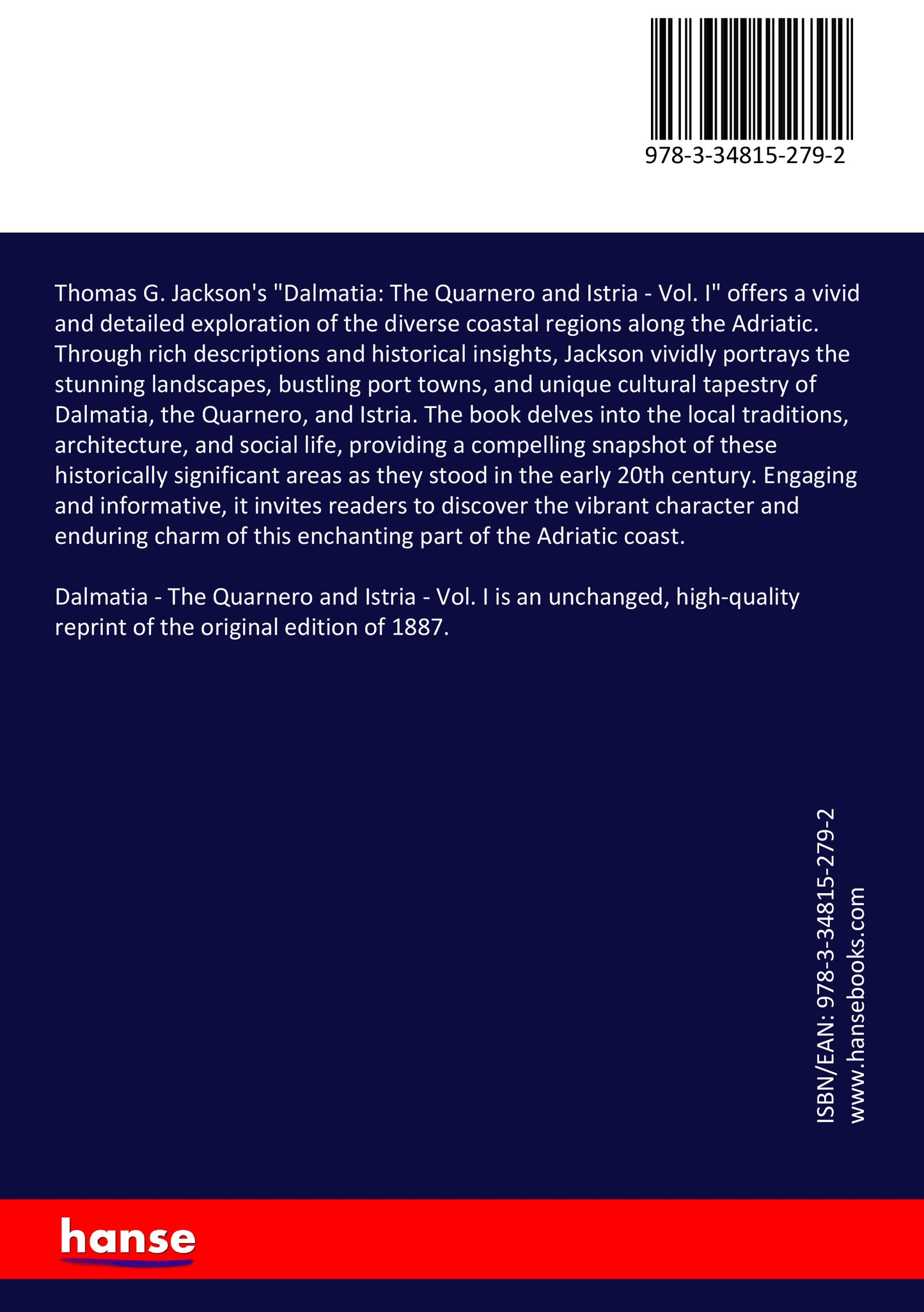 Dalmatia - Back Cover