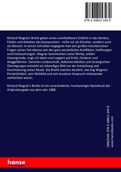 Richard Wagner's Briefe - Back Cover