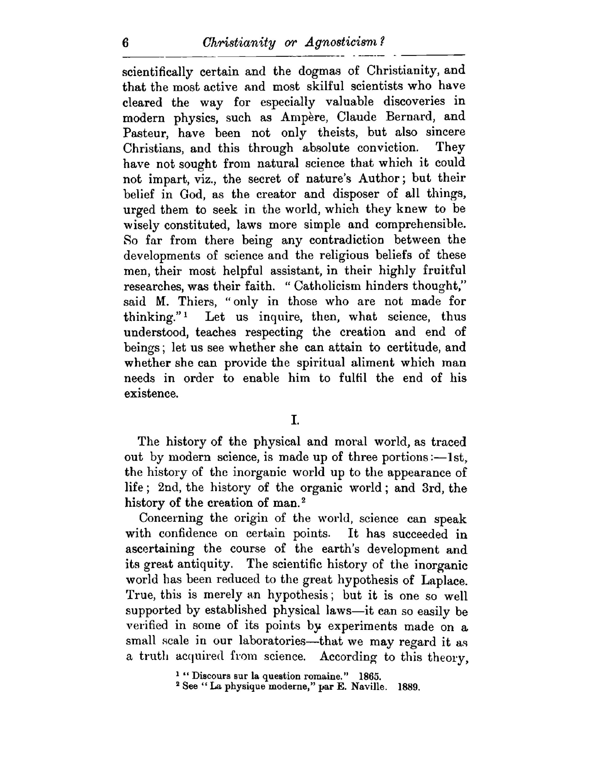 Christianity or Agnosticism - Page 34