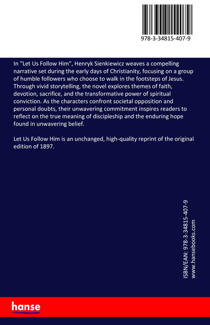 Let Us Follow Him - Back Cover