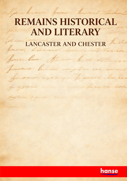 Remains Historical and Literary - Front Cover