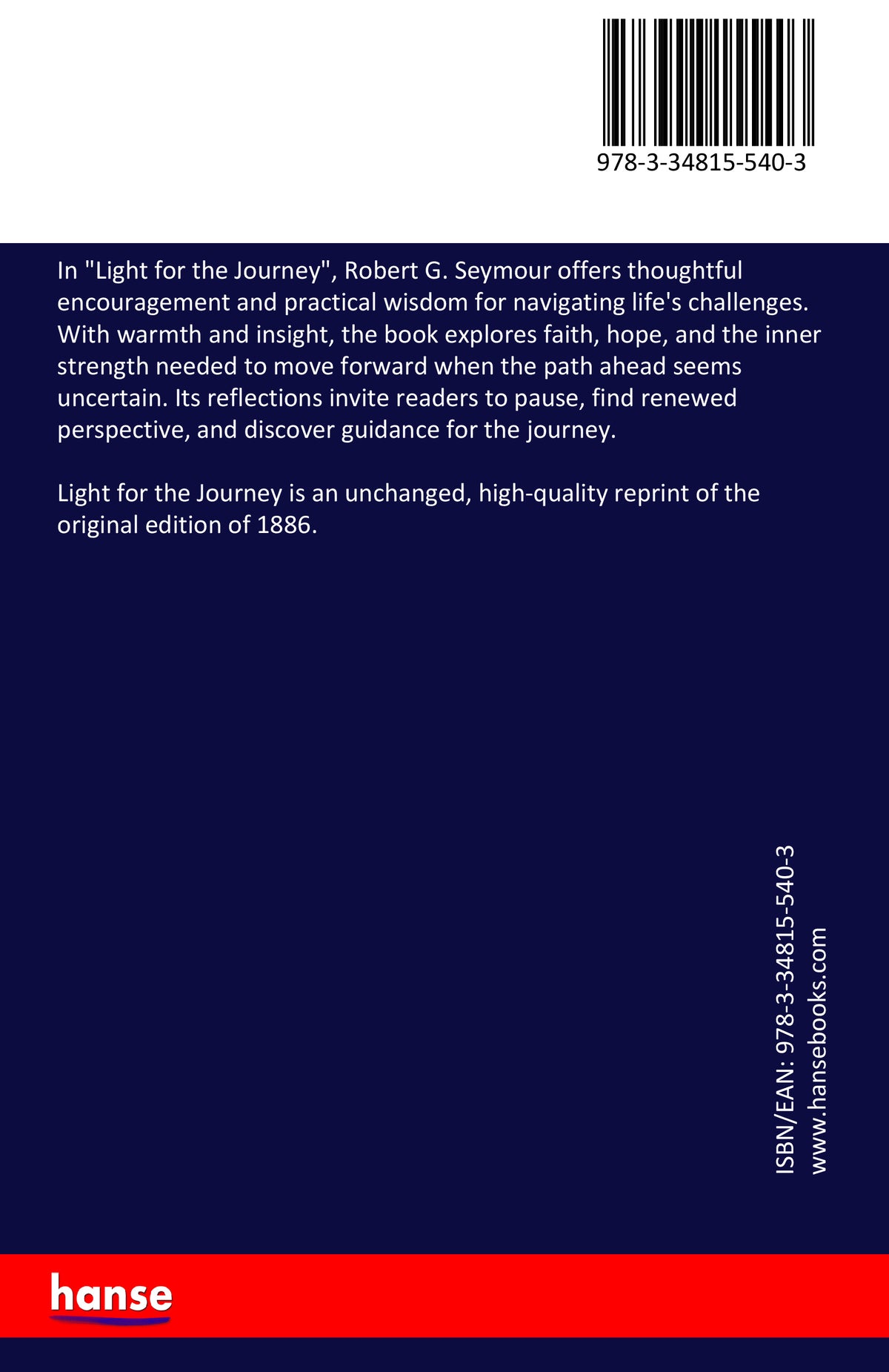 Light for the Journey - Back Cover