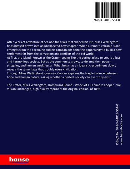 The Crater, Miles Wallingford, Homeward Bound - Back Cover