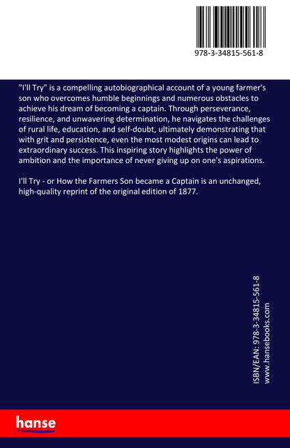 I'll Try - Back Cover