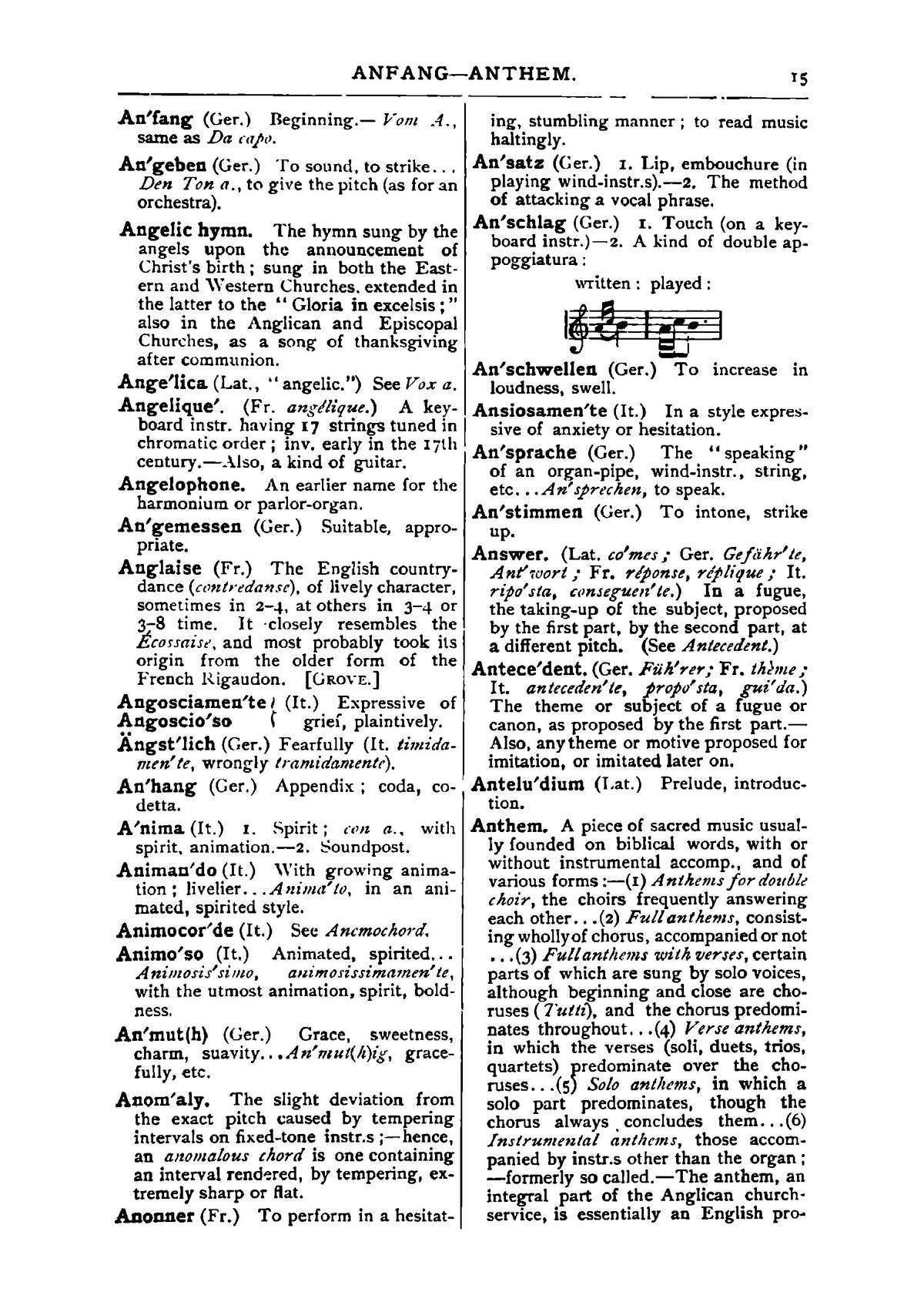 A Dictionary of Musical Terms - Page 25