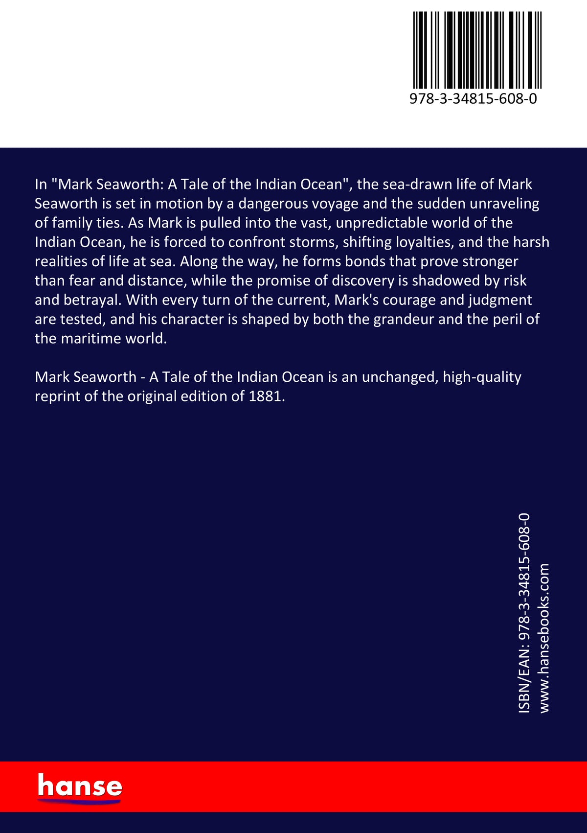 Mark Seaworth - Back Cover