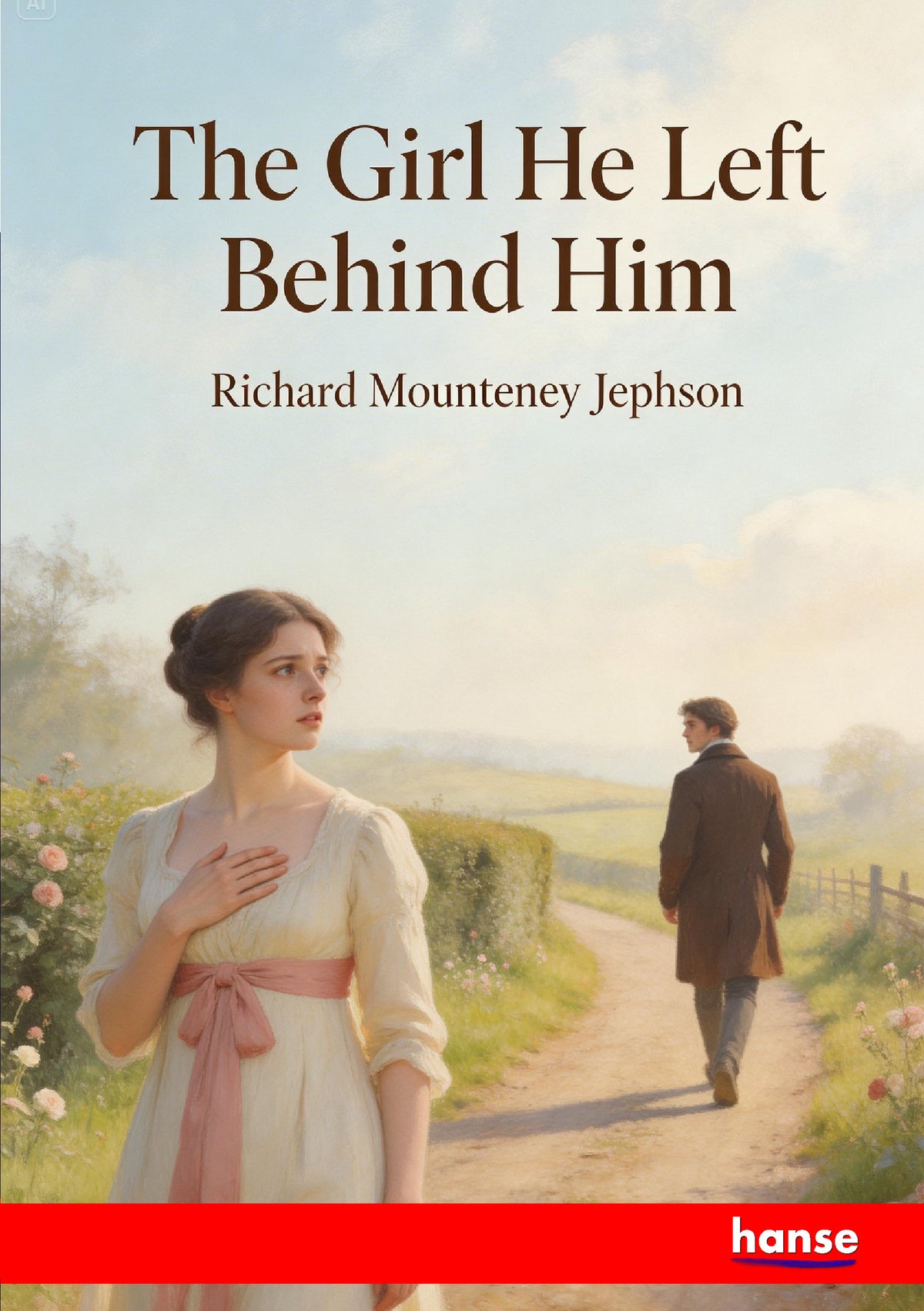 The Girl he left behind Him - Front Cover
