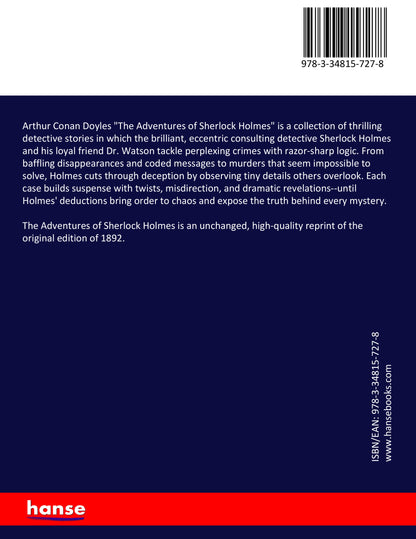 The Adventures of Sherlock Holmes - Back Cover