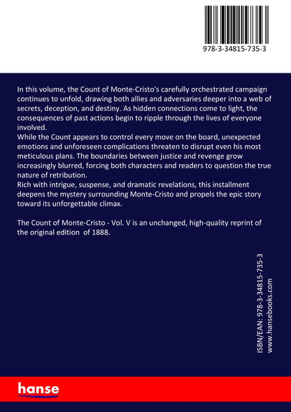 The Count of Monte-Cristo - Back Cover