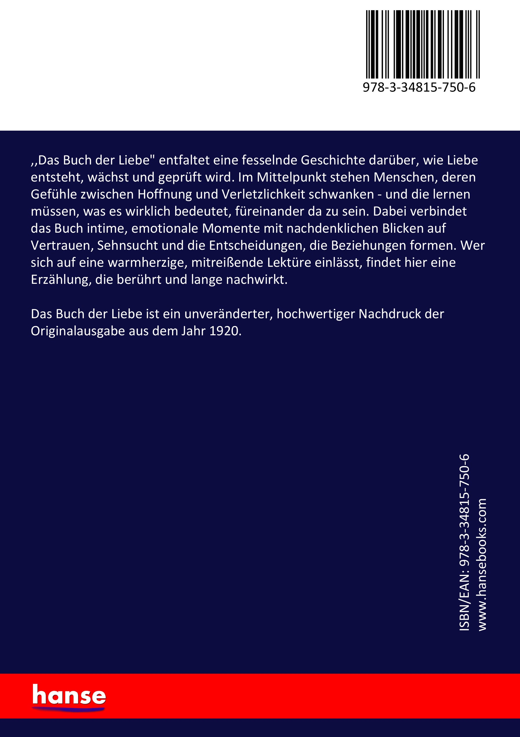 Das Buch der Liebe - Back Cover
