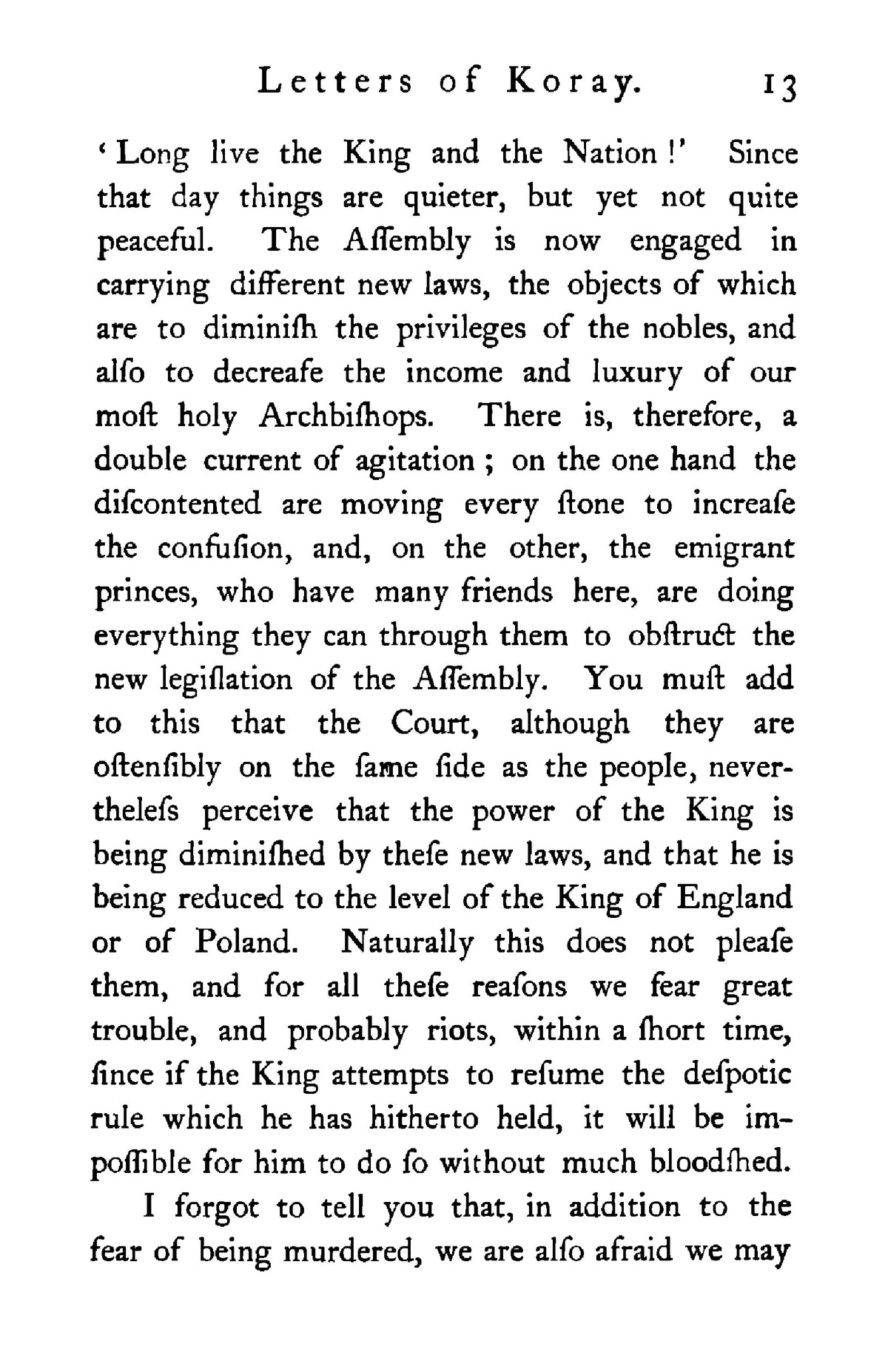 Koray's Letters written from Paris 1788-92 - Page 23