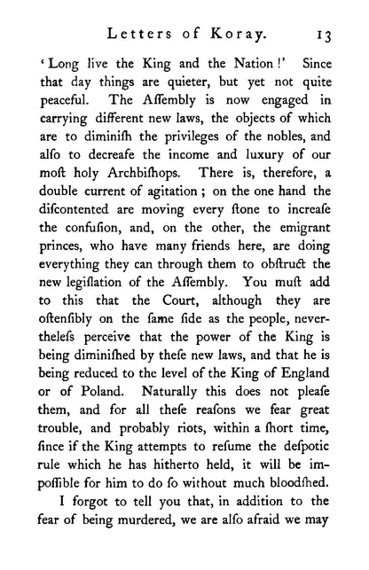 Koray's Letters written from Paris 1788-92 - Page 23