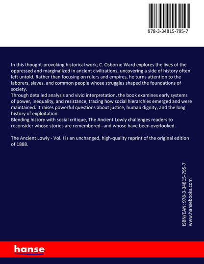 The Ancient Lowly - Back Cover