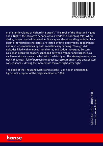 The Book of the Thousand Nights and a Night - Back Cover