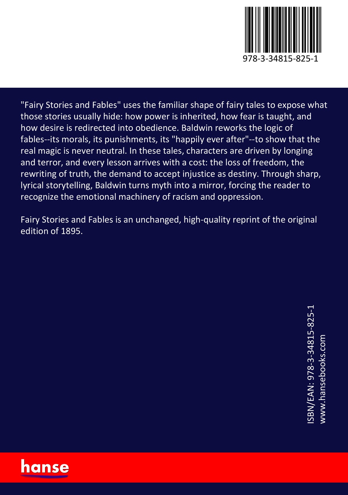 Fairy Stories and Fables - Back Cover