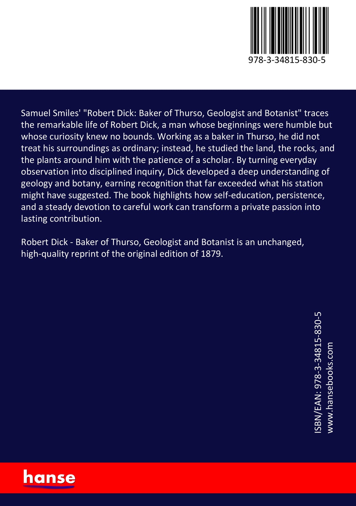 Robert Dick - Back Cover
