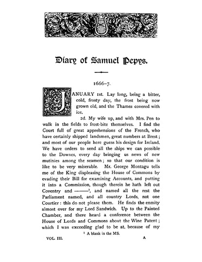 Diary and Correspondence of Samuel Pepys - Page 7