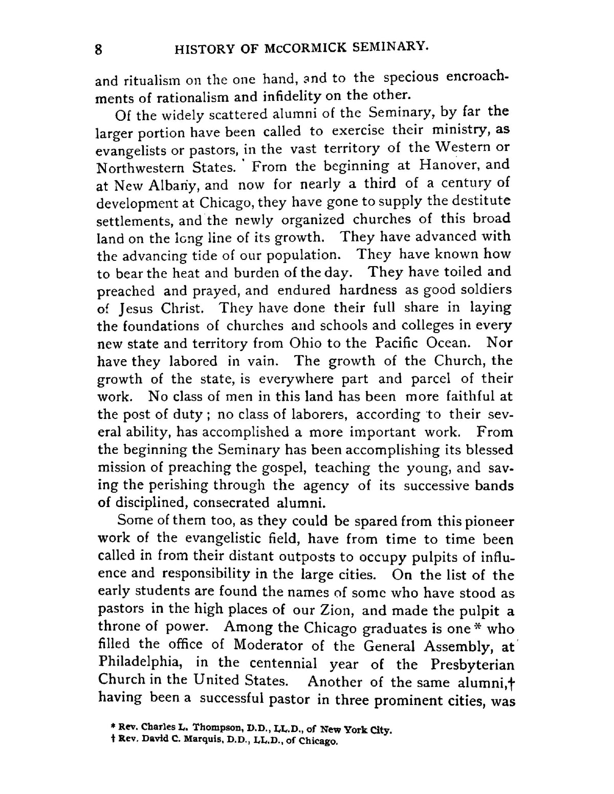 A History of the McCormick Theological Seminary of the Presbyterian Church - Page 42