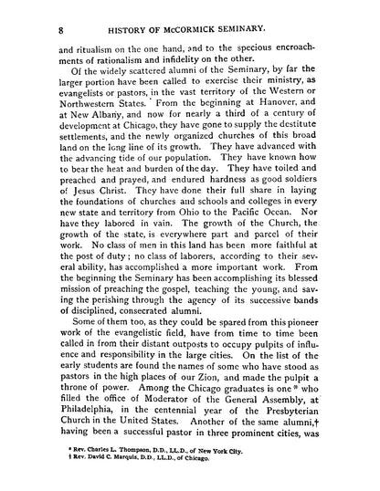 A History of the McCormick Theological Seminary of the Presbyterian Church - Page 42