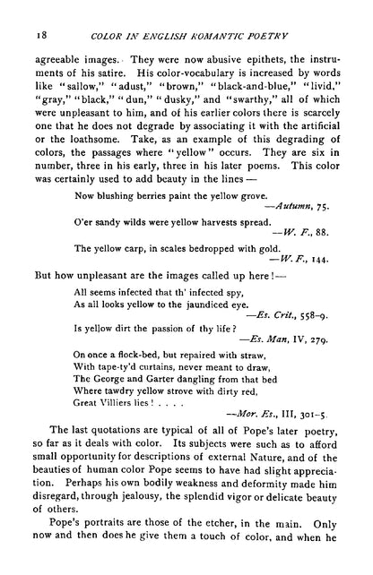 The Use of Color in the Verse of the English Romantic Poets - Page 32