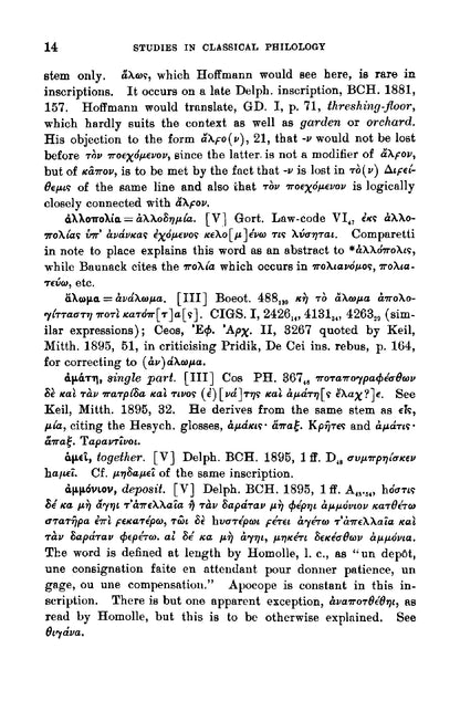 A Lexicographical Study of the Greek Inscriptions - Page 20