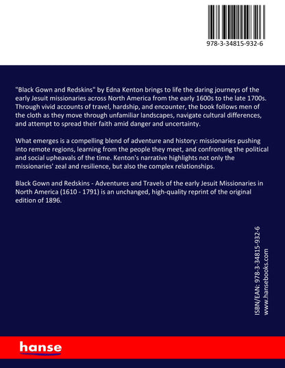 Black Gown and Redskins - Back Cover