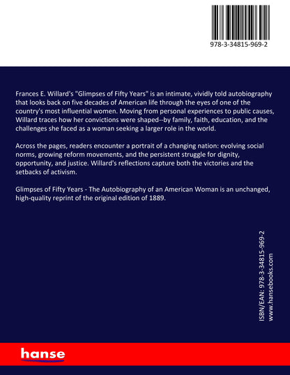 Glimpses of Fifty Years - Back Cover