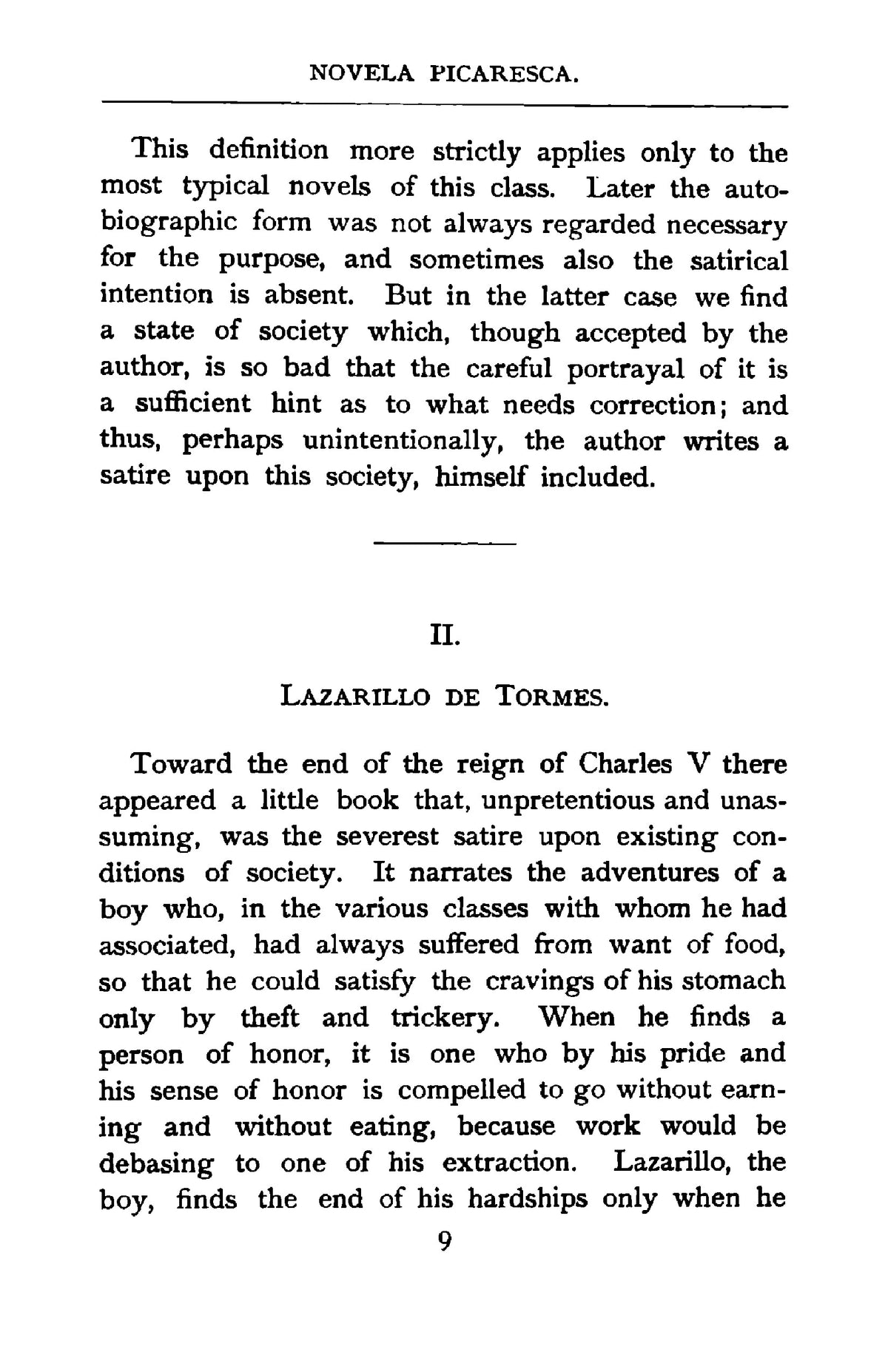 An Outline of the History of the Novela Picaresca in Spain - Page 23