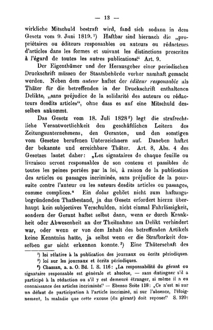 Wesen der Pressrechtlichen Fahrlässigkeit - Page 17