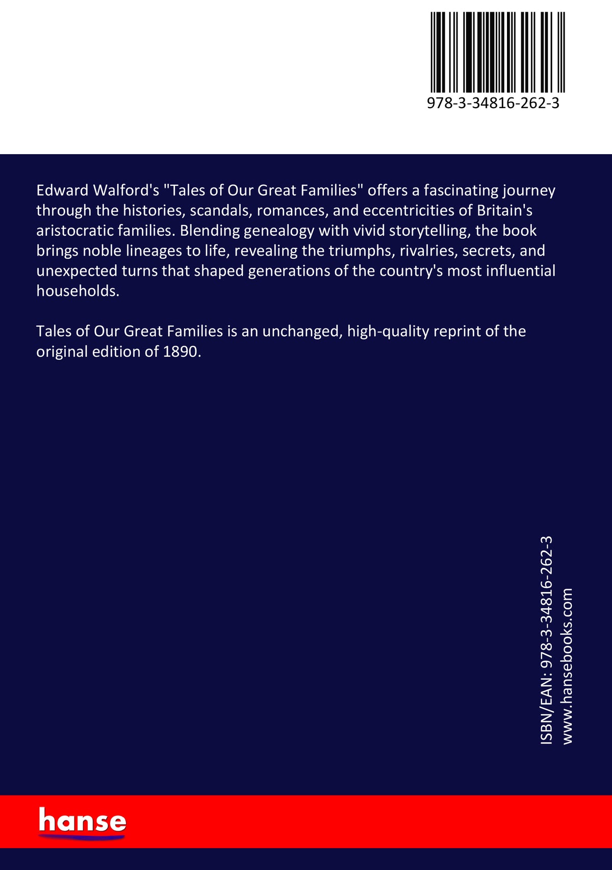 Tales of Our Great Families - Back Cover