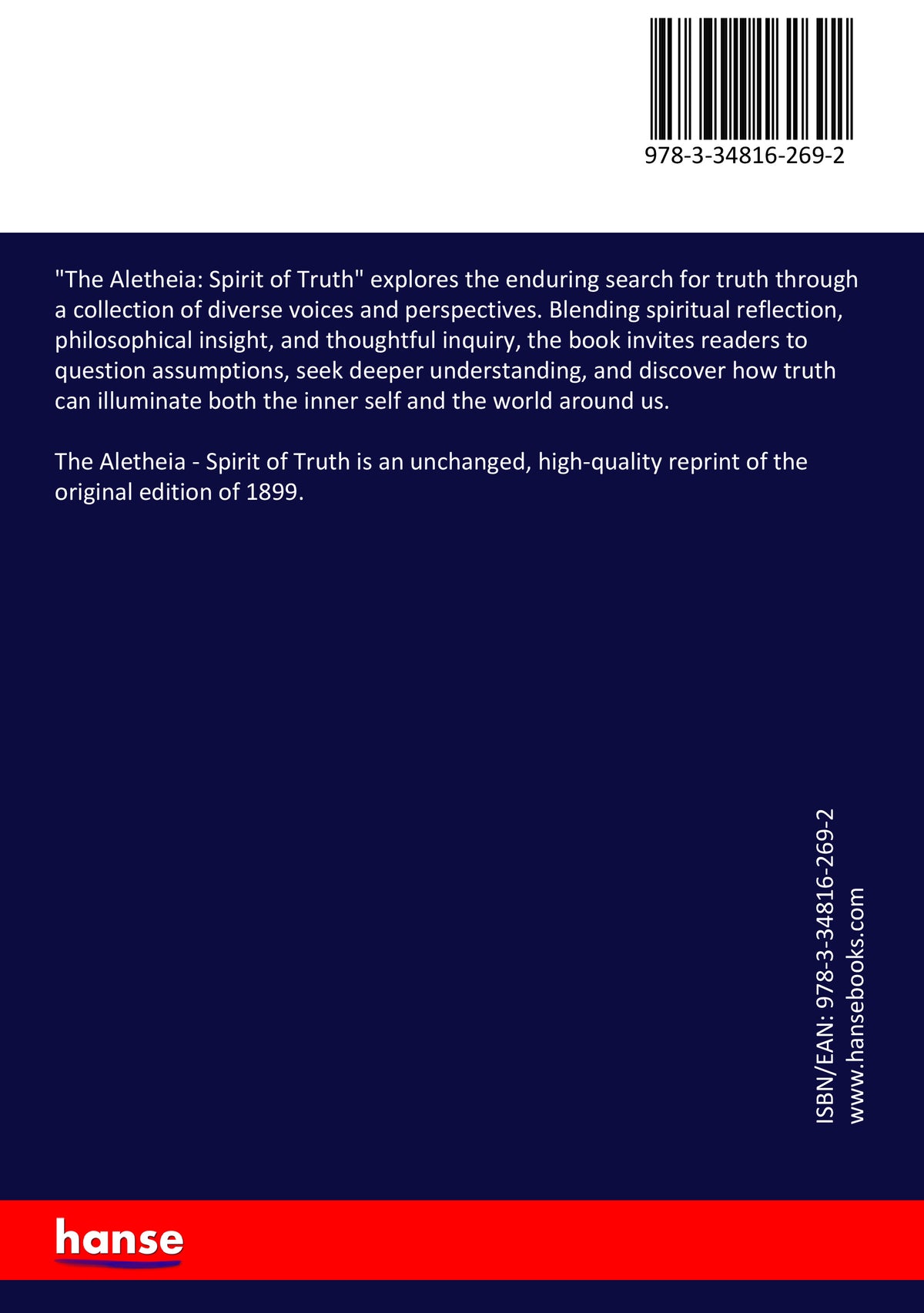 The Aletheia - Back Cover