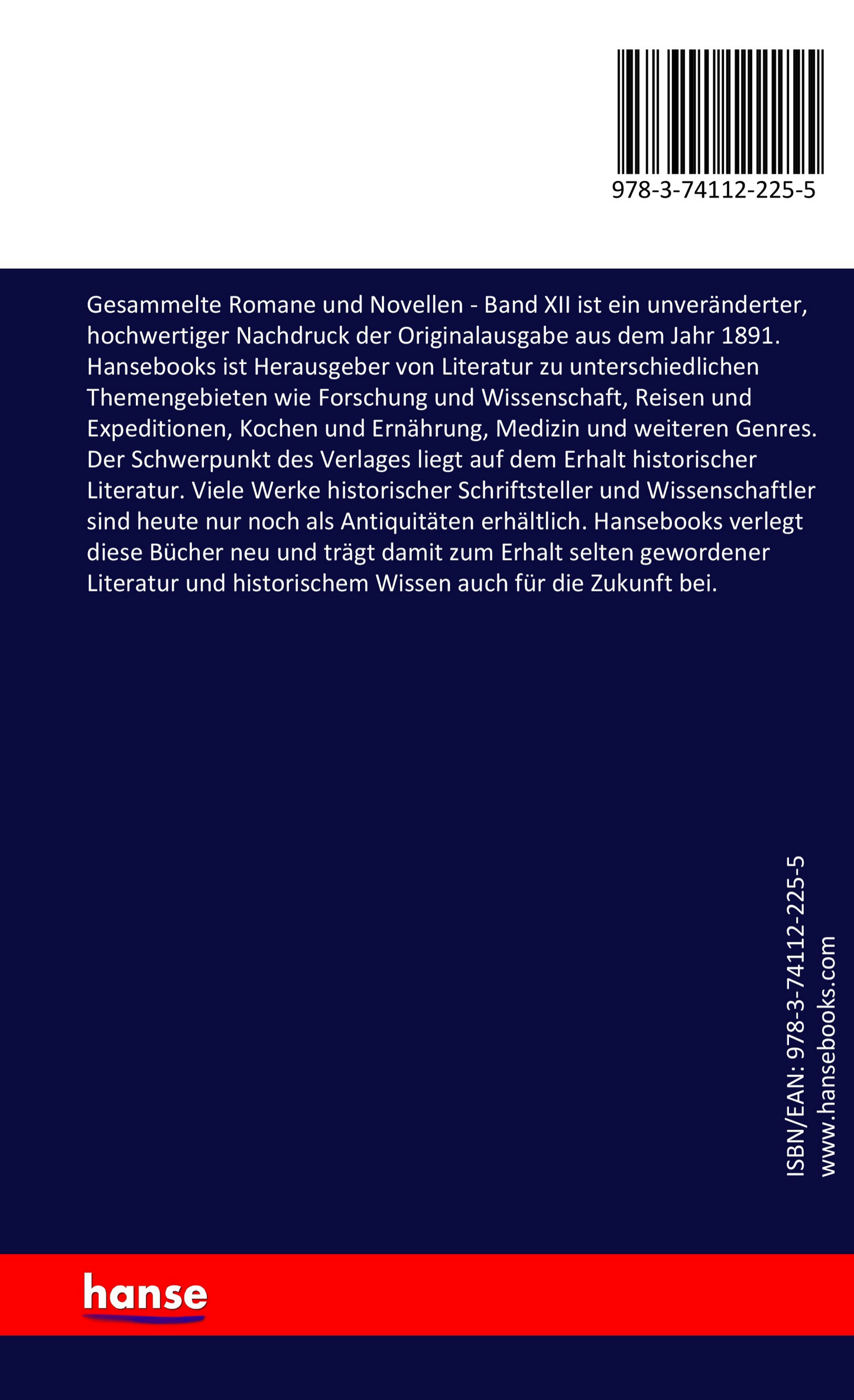 Gesammelte Romane und Novellen - Band XII