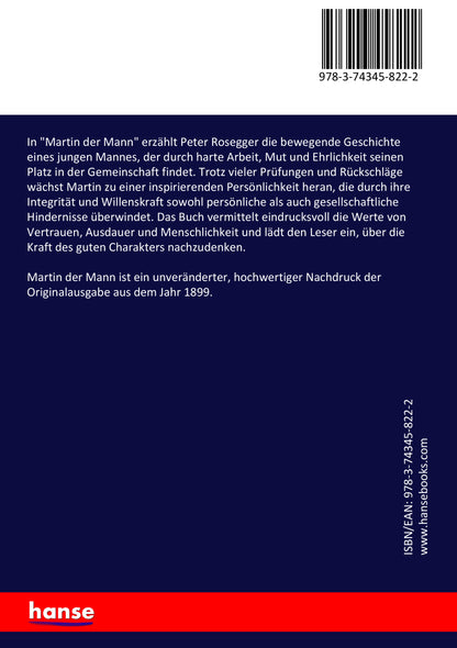 Martin der Mann - Back Cover