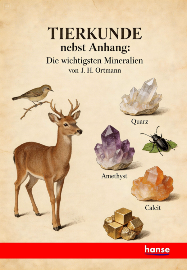 Tierkunde nebst Anhang: Die wichtigsten Mineralien